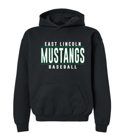 East Lincoln Baseball Lines G - Heavyweight Hoodie