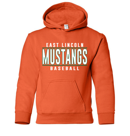 East Lincoln Baseball Lines G - Heavyweight Hoodie