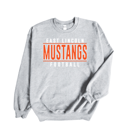 East Lincoln Football Lines - Crewneck Sweatshirt