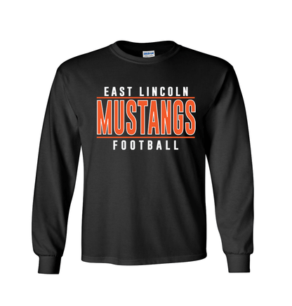 East Lincoln Football Lines - Long Sleeve Tee