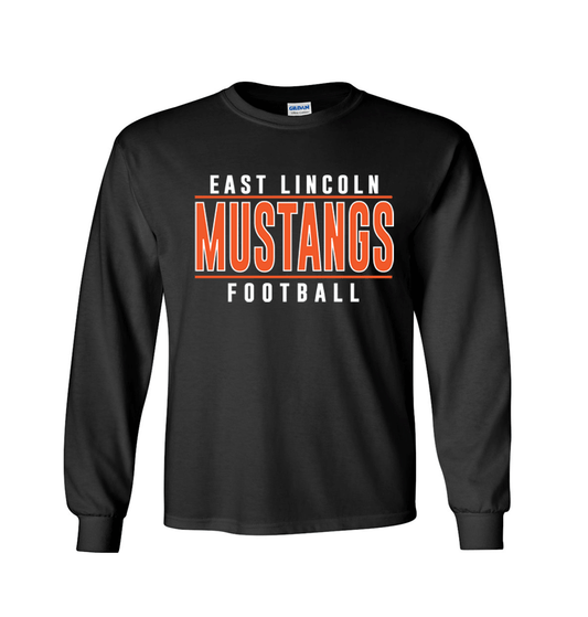 East Lincoln Football Lines - Long Sleeve Tee