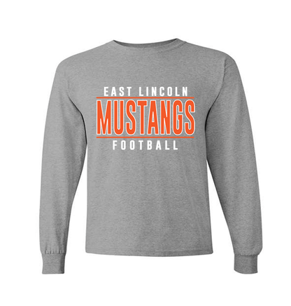 East Lincoln Football Lines - Long Sleeve Tee