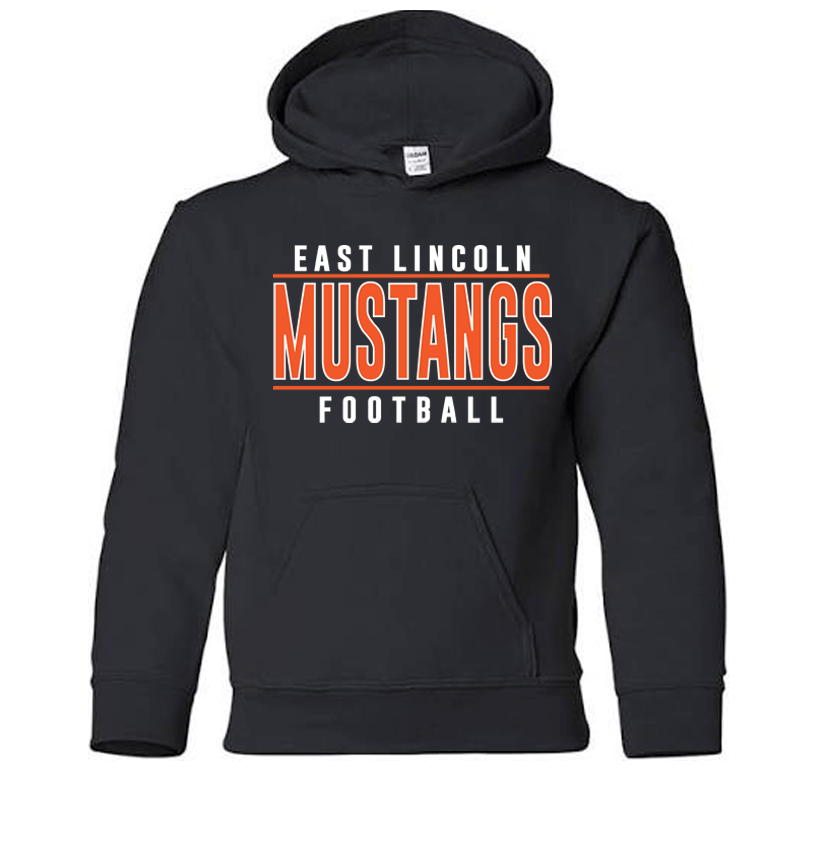 East Lincoln Football Lines - Heavyweight Hoodie