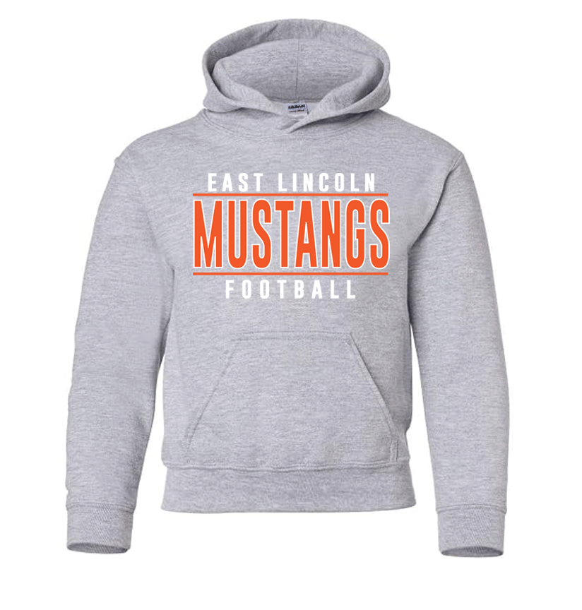 East Lincoln Football Lines - Heavyweight Hoodie