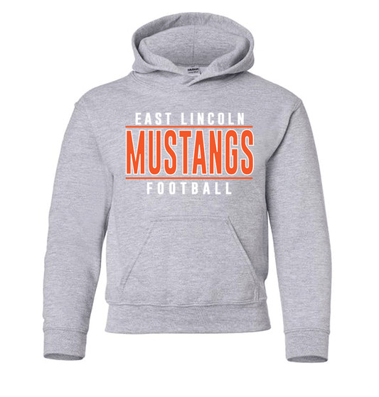 East Lincoln Football Lines - Heavyweight Hoodie