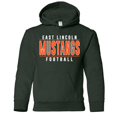 East Lincoln Football Lines - Heavyweight Hoodie