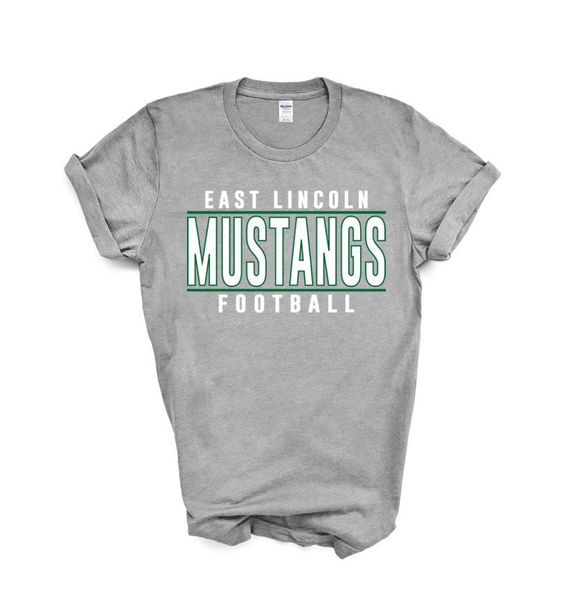 East Lincoln Football Lines G - Short Sleeve Tee