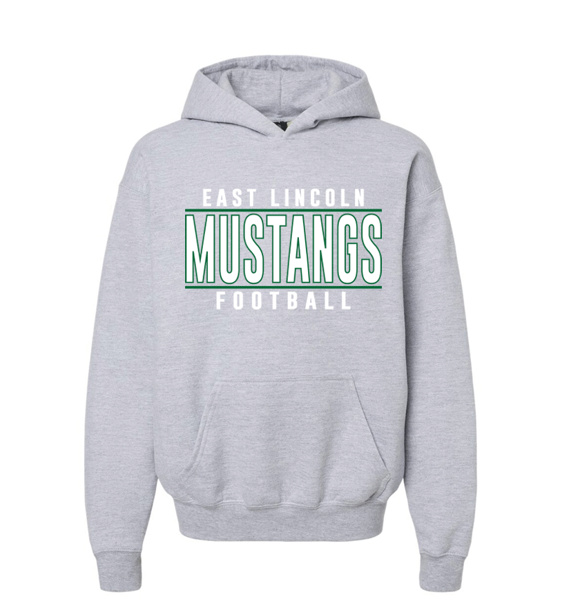 East Lincoln Football Lines G - Heavyweight Hoodie