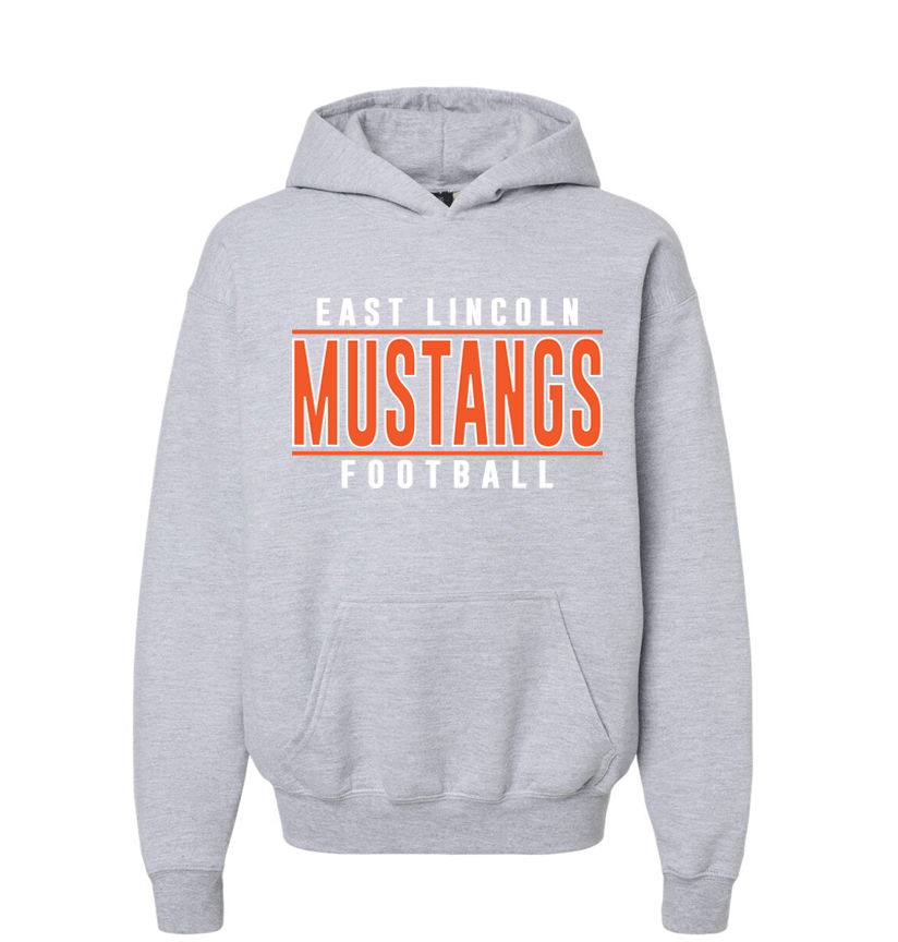 East Lincoln Football Lines O - Heavyweight Hoodie