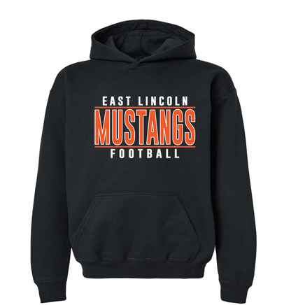 East Lincoln Football Lines O - Heavyweight Hoodie