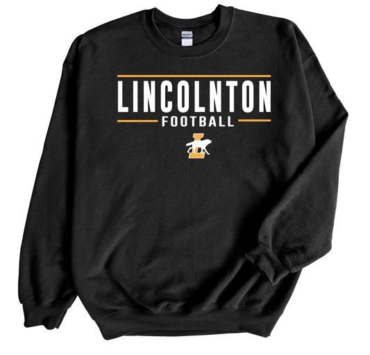 Lincolnton Football - PERSONALIZED Crewneck Sweatshirt
