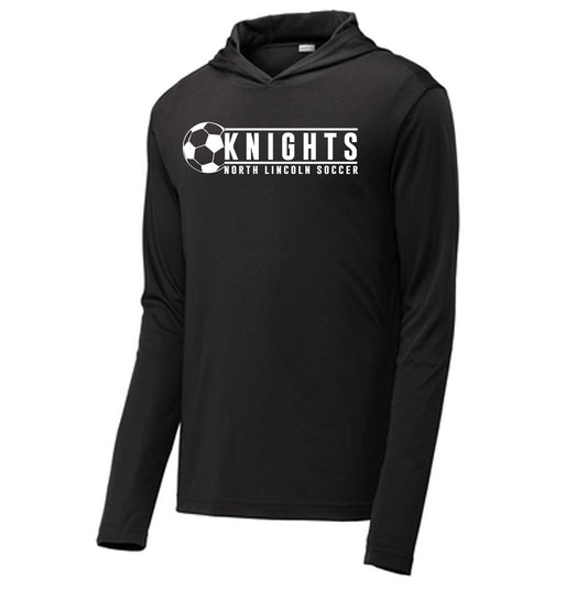 North Lincoln Soccer Lines  - Performance Hooded Long Sleeve Tee