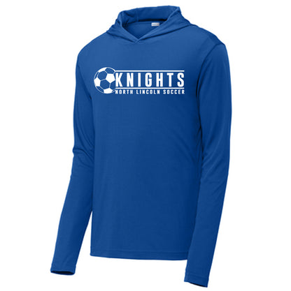 North Lincoln Soccer Lines  - Performance Hooded Long Sleeve Tee