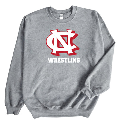 Newton Conover Wrestling - Crewneck Sweatshirt