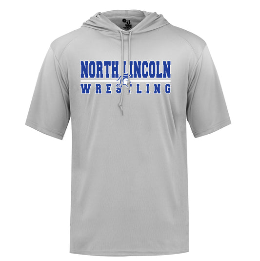 North Lincoln Wrestling - Performance Short Sleeve Hooded Tee
