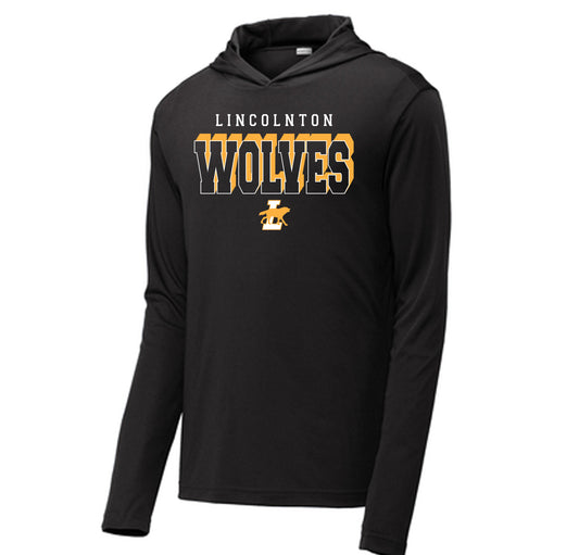 Lincolnton Outline - Performance Long Sleeve Hooded Tee
