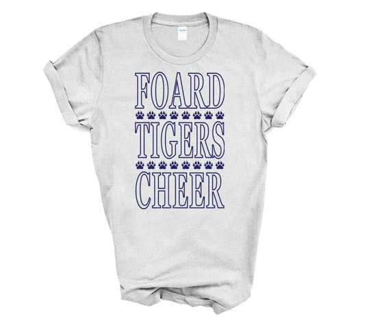 Foard Tigers Cheer - Short Sleeve Tee