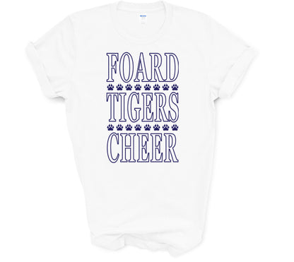 Foard Tigers Cheer - Short Sleeve Tee