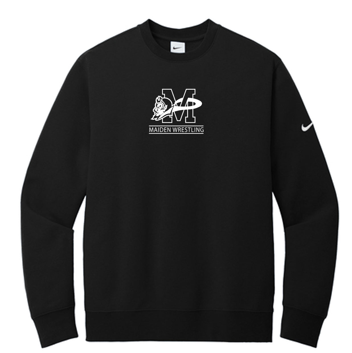 Maiden Wrestling - Nike Club Fleece Crewneck