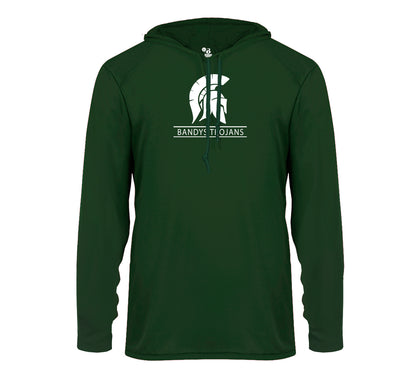 Bandys Trojans - Performance Long Sleeve Hooded Tee
