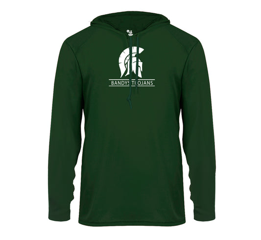 Bandys Trojans - Performance Long Sleeve Hooded Tee