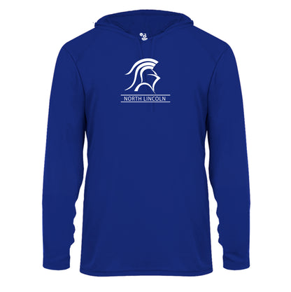 North Lincoln Knights - Performance Long Sleeve Hooded Tee