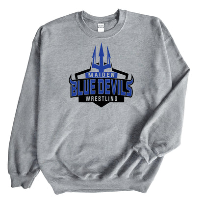 Maiden Wrestling Pitchfork - YOUTH Crewneck Sweatshirt