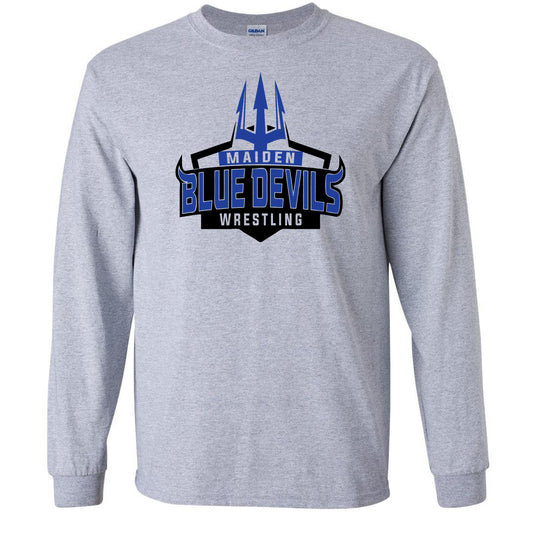 Maiden Wrestling Pitchfork - Long Sleeve Tee