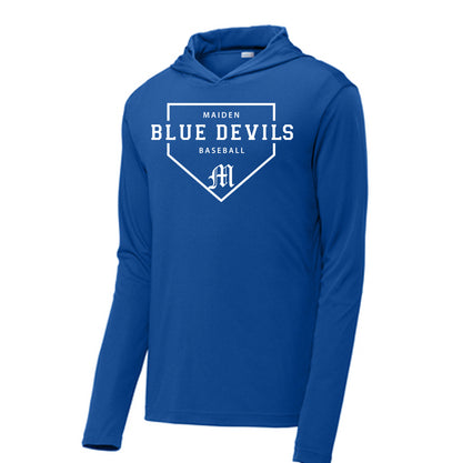 Maiden Plate - Performance Hooded Long Sleeve Tee