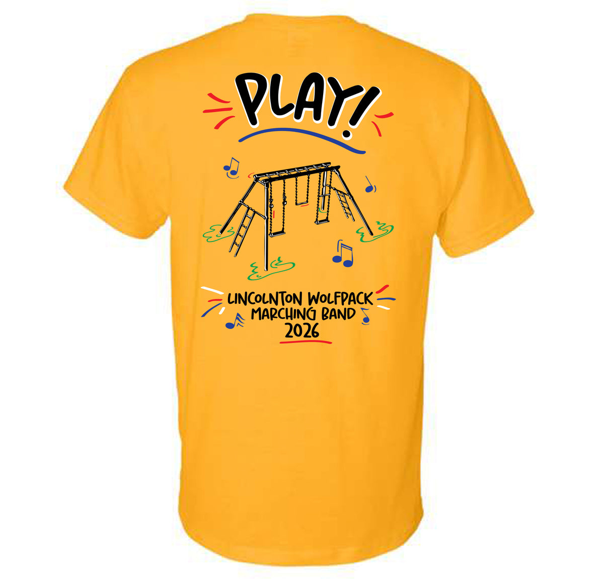 Lincolnton Bands Show Design - Short Sleeve Tee