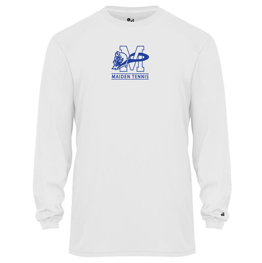 Maiden Tennis Logo  - Performance Long Sleeve Tee