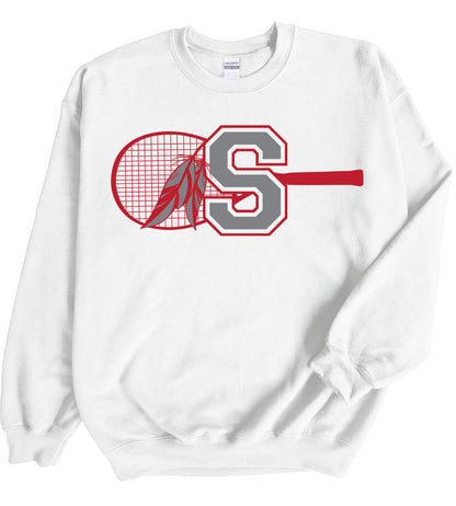 St. Stephens Tennis Design - Crewneck Sweatshirt