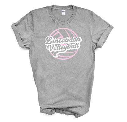 Lincolnton Volleyball Retro - YOUTH Short Sleeve Tee