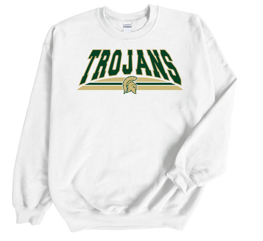 Trojans Stripe - Crewneck Sweatshirt