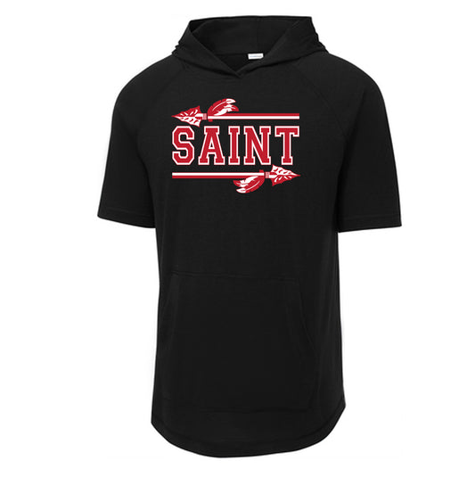 Saint Spears  - Performance Short Sleeve Hooded Tee