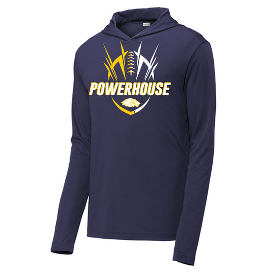 Powerhouse Spiked - Performance Long Sleeve Hooded Tee