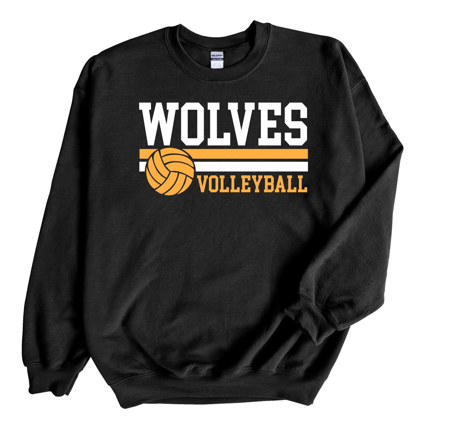 Lincolnton Volleyball Stripe - Crewneck Sweatshirt
