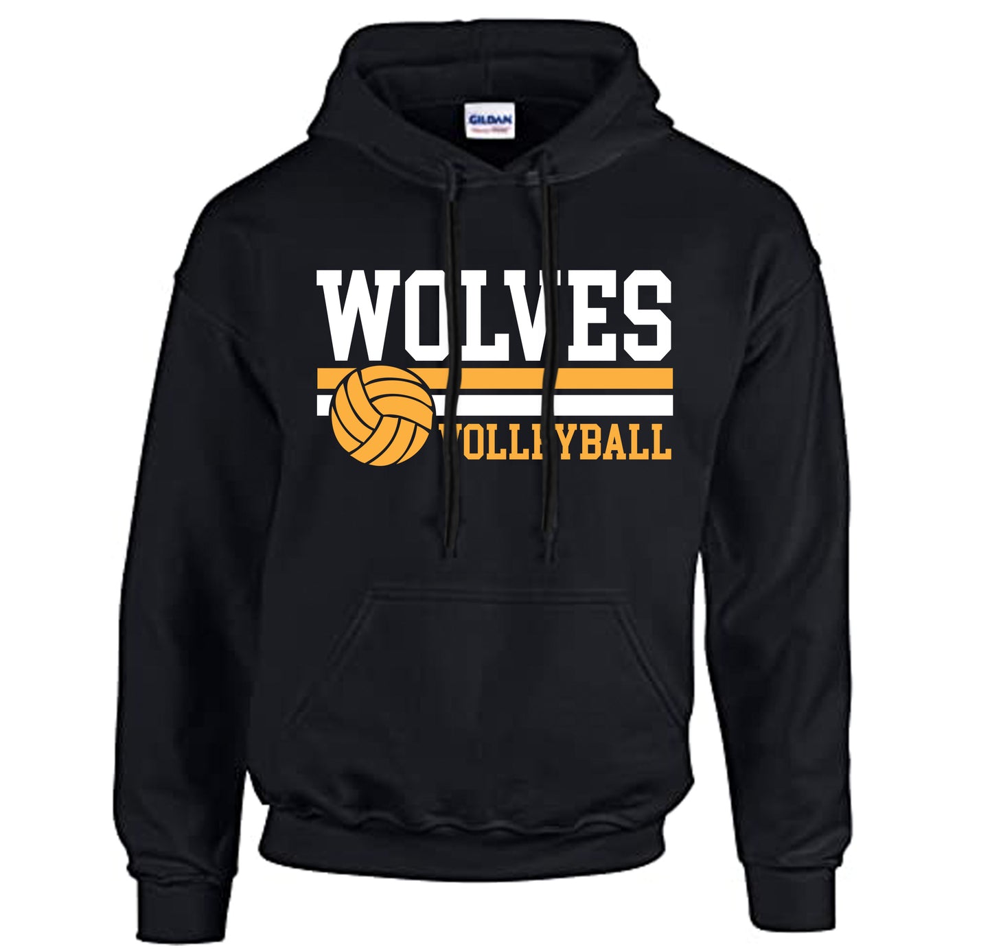 Lincolnton Volleyball Stripe - Heavyweight Hoodie