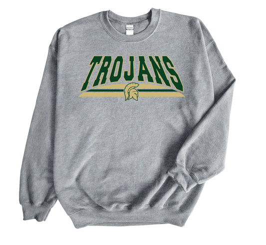 Trojans Stripe - PERSONALIZED Crewneck Sweatshirt