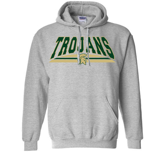 Trojans Stripe - PERSONALIZED Heavyweight Hoodie