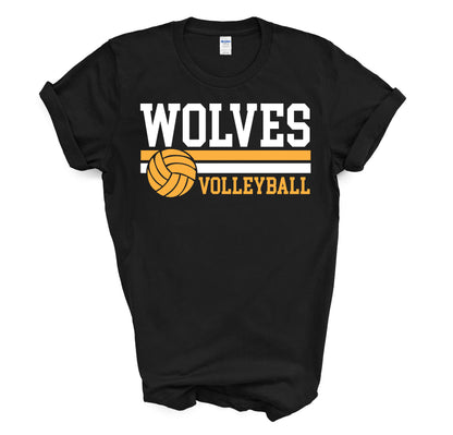 Lincolnton Volleyball Stripe - Short Sleeve Tee