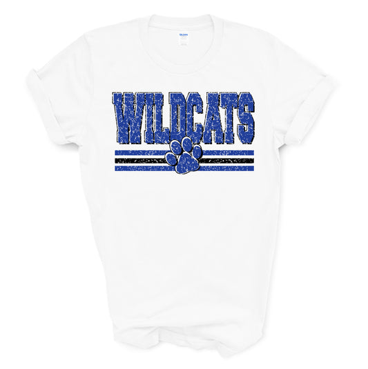 Maiden Wildcats Distressed - Short Sleeve Tee
